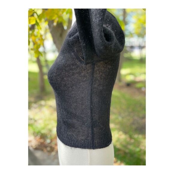 Vintage 90s Ralph Lauren Mohair Crop Sweater Fitted - Picture 9 of 10